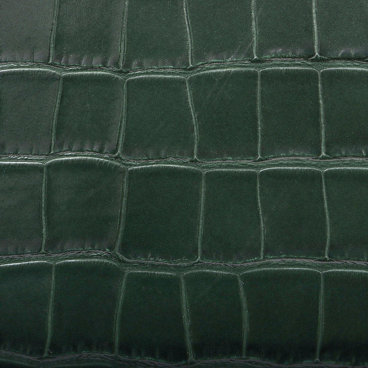 Croco-embossed belt bag micro green
