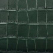 Croco-embossed belt bag micro green