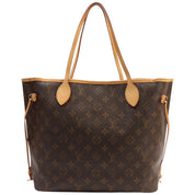2008年产 老花帆布 Neverfull MM 中号手袋 棕色