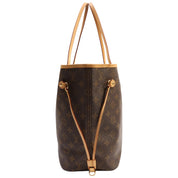 2008年产 老花帆布 Neverfull MM 中号手袋 棕色