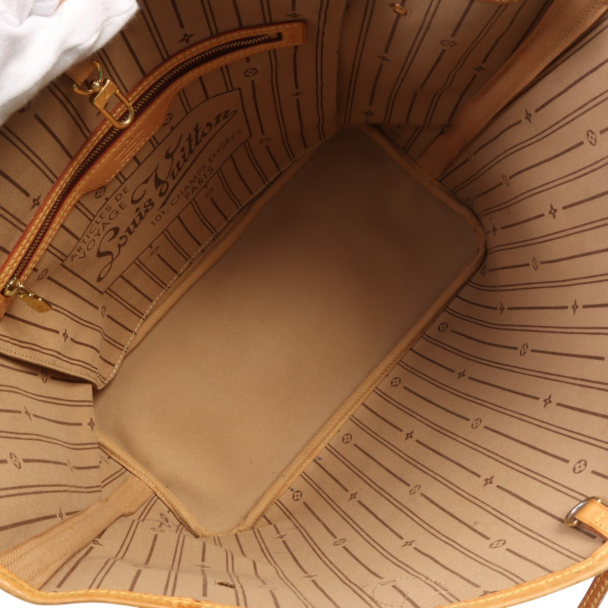 2008年产 老花帆布 Neverfull MM 中号手袋 棕色