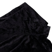Velour Logo Rhinestone T-Shirt #S Black