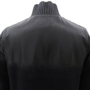 2012 Wool and Leather Combo CC Logo Zip-Up Blouson #34 Black
