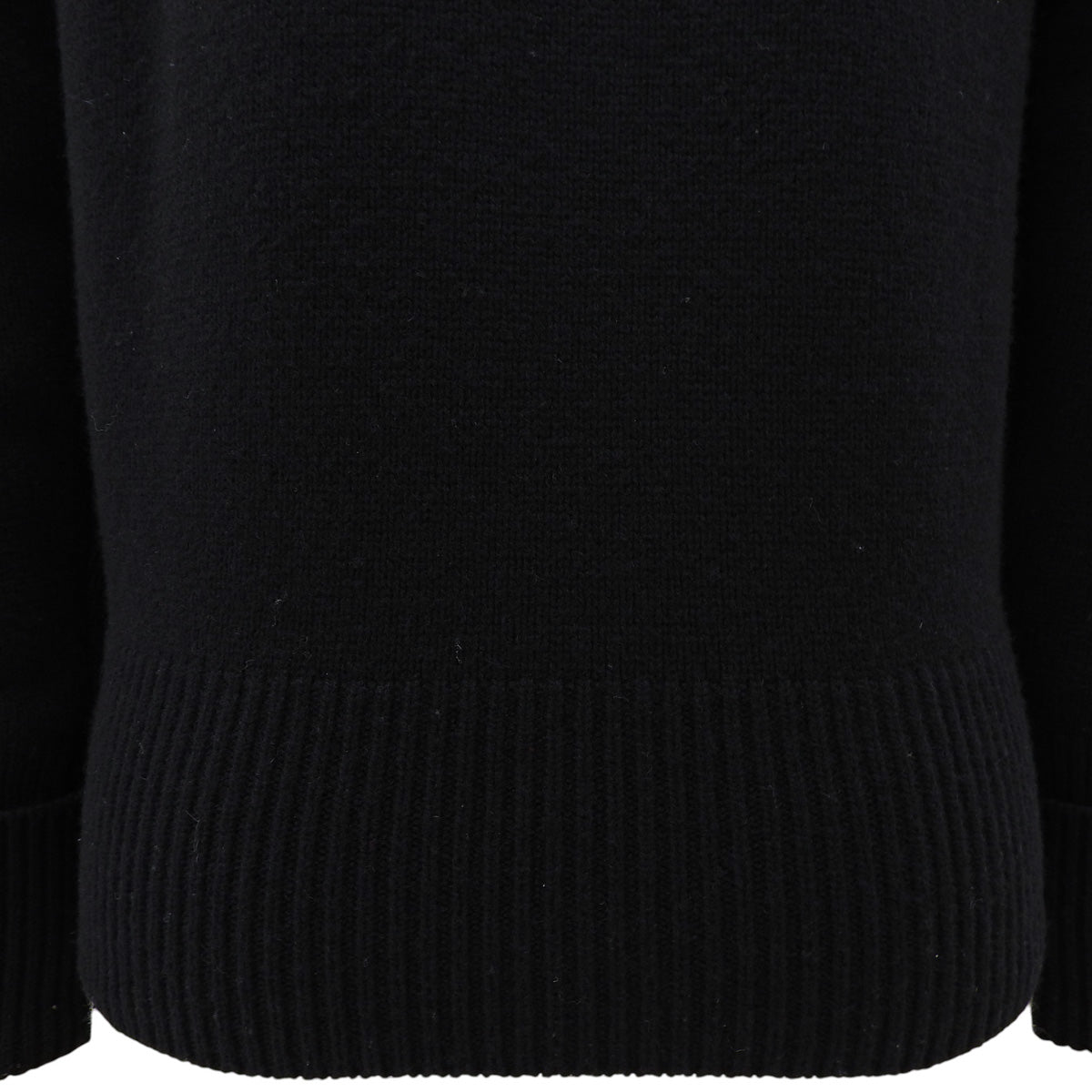 2012 Wool and Leather Combo CC Logo Zip-Up Blouson #34 Black