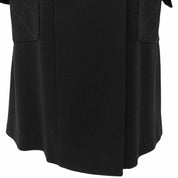Wool Matelassé Stitch CC Logo Button Coat #36 Black