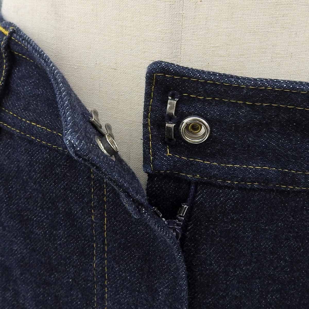 CCマークボタンデニムパンツ #36 インディゴ