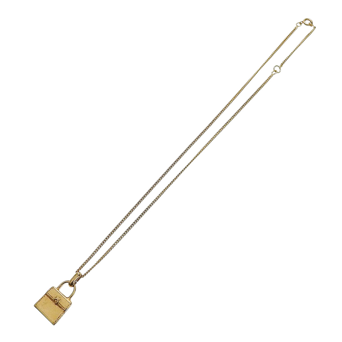 バッグモチーフネックレス ゴールド