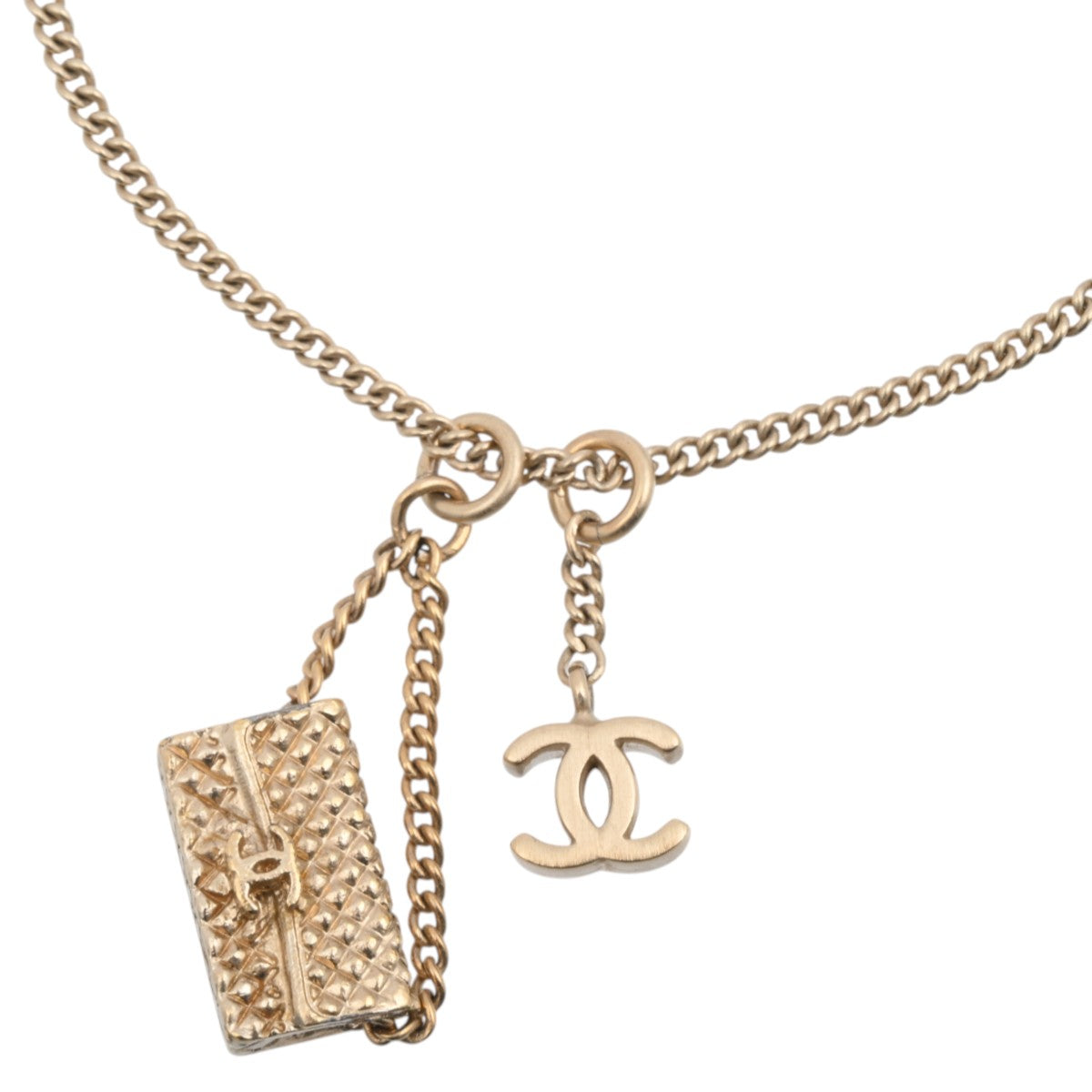 2005 Matelassé motif CC logo bracelet, gold