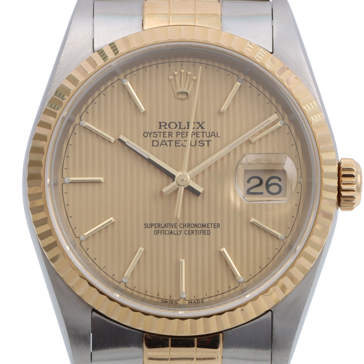 2000年頃製 デイトジャスト 36mm 16233 自動巻き シャンパン