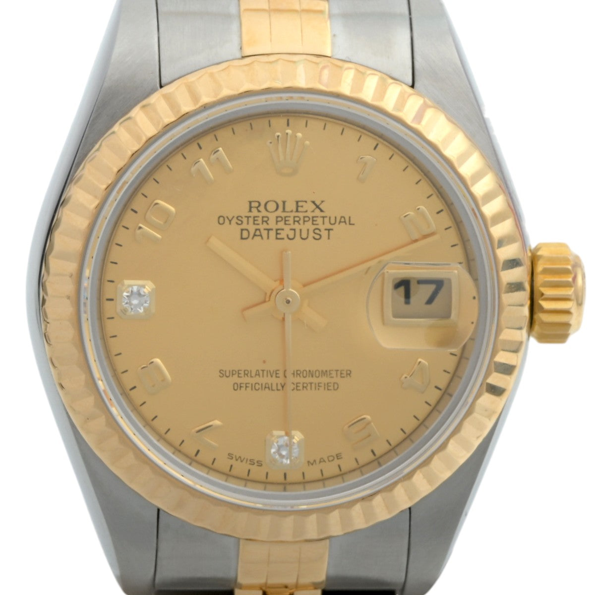Circa 2002, Datejust 26mm 79173, 2-diamond, automatic, champagne