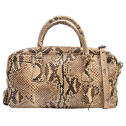 Python Logo Plate 2-Way Bag Beige