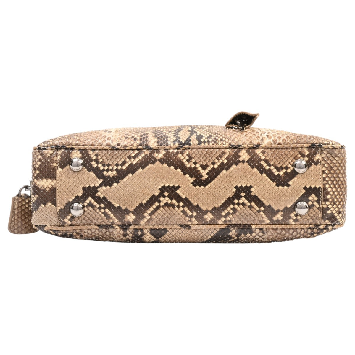 Python Logo Plate 2-Way Bag Beige