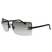 Rhinestone CC Logo Sunglasses Black