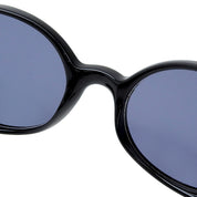 CC Mark Plate Round Sunglasses Black