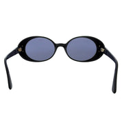 CC Mark Plate Round Sunglasses Black