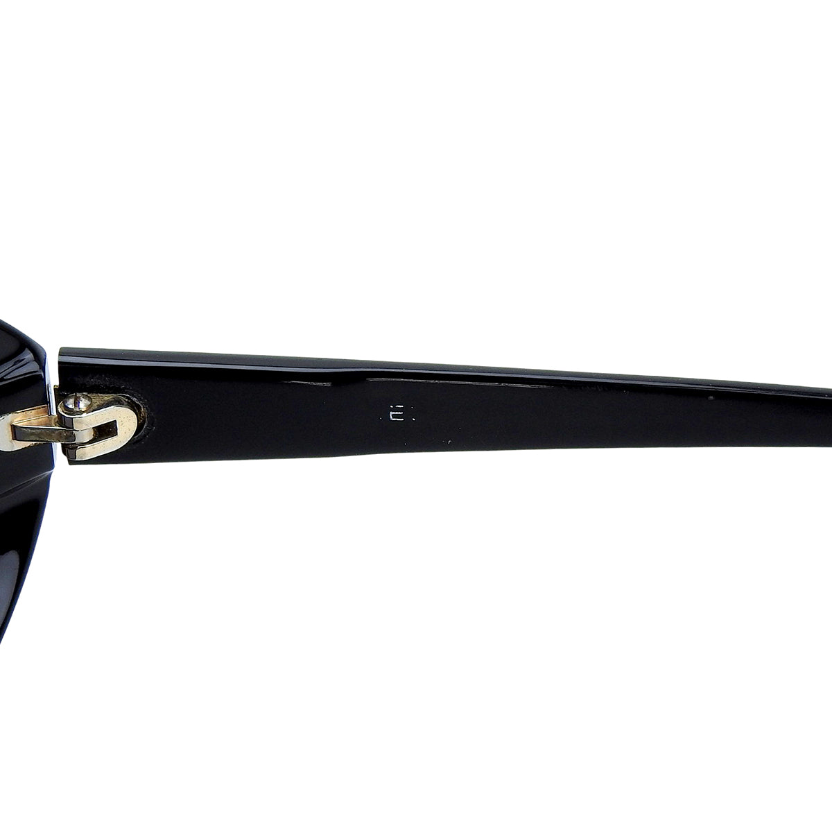 CC Mark Plate Round Sunglasses Black