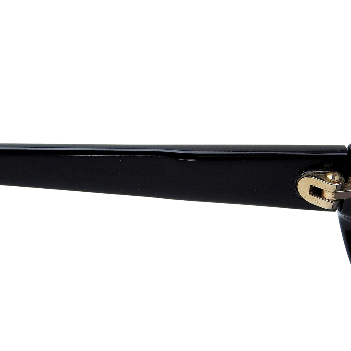 CC Mark Plate Round Sunglasses Black