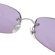 CC Mark Rimless Sunglasses Pink