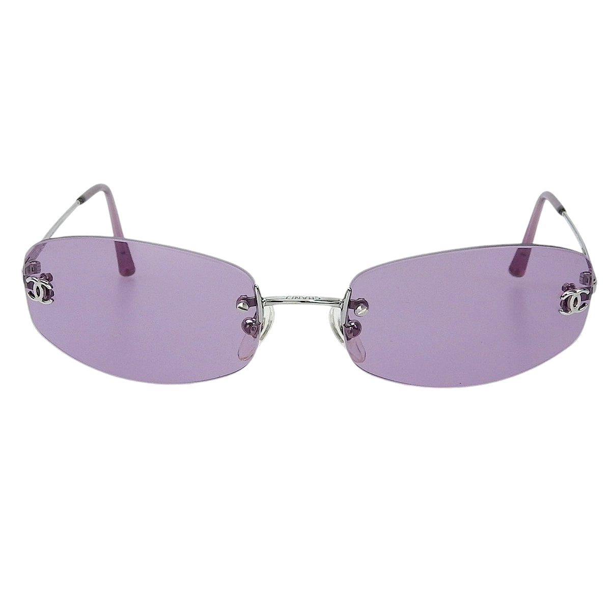 CC Mark Rimless Sunglasses Pink