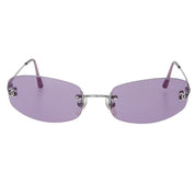 CC Mark Rimless Sunglasses Pink