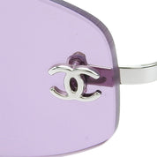 CC Mark Rimless Sunglasses Pink