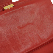 Circa 1998 Caviar Skin CC Logo Stitch Long Wallet Red