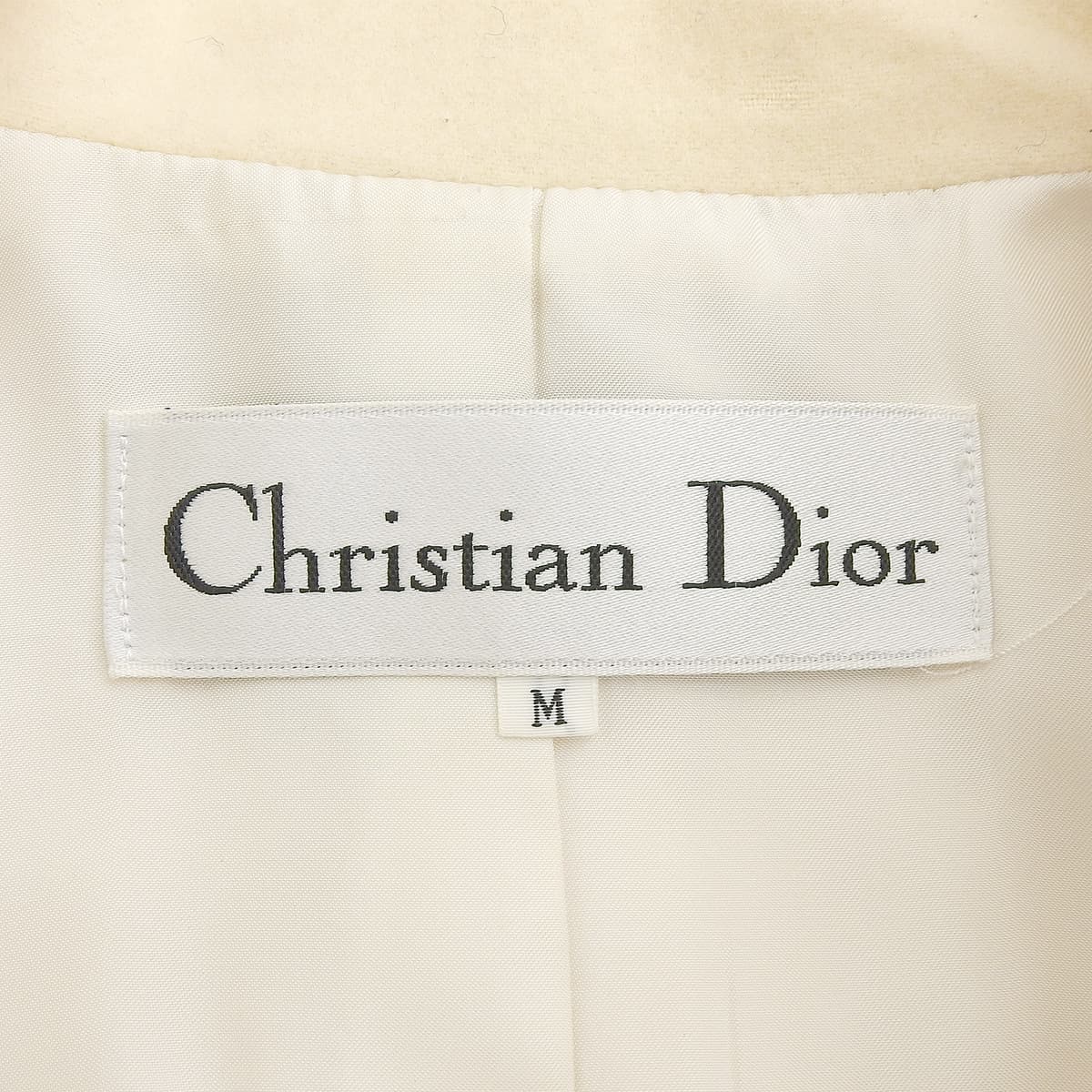 Logo Button Jacket #M Ivory