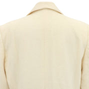 Logo Button Jacket #M Ivory