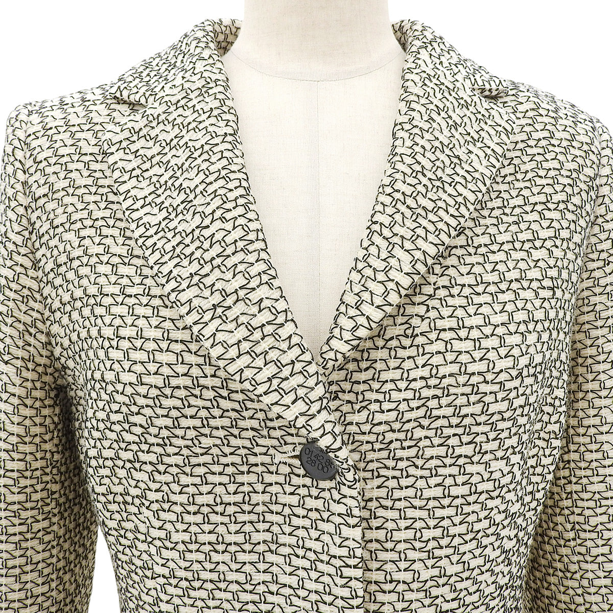1998 Vintage CC Logo Button Jacket #40 Ivory