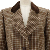 Check Pattern Jacket #13 Brown