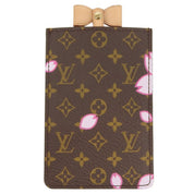 2003 Takashi Murakami Collaboration Monogram Cherry Blossom Etui Miroir Brown