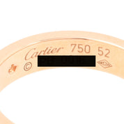 18K Diamond Love Ring #52 Pink Gold