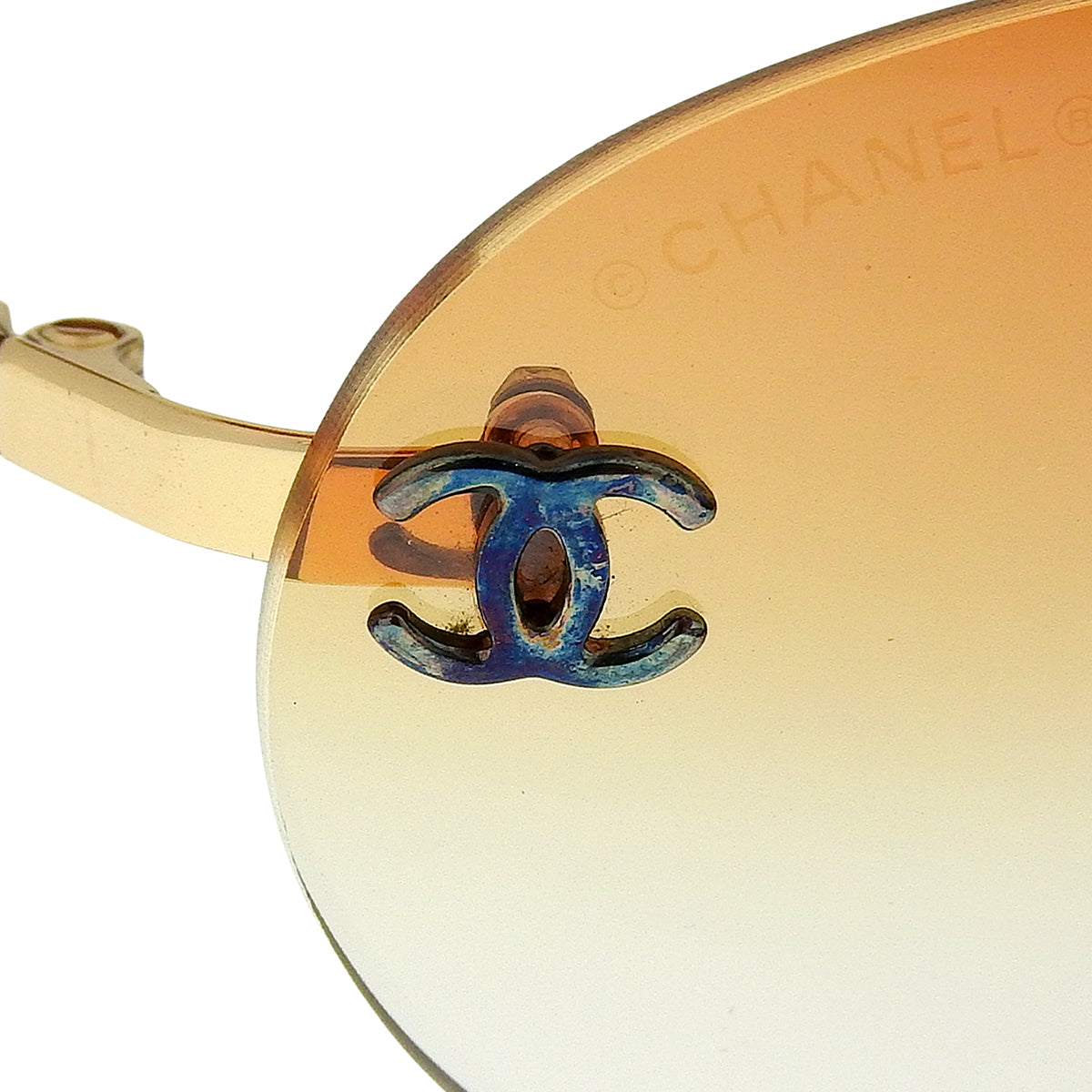 CC Mark Rimless Sunglasses Orange