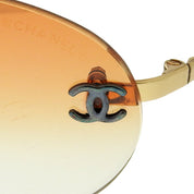 CC Mark Rimless Sunglasses Orange