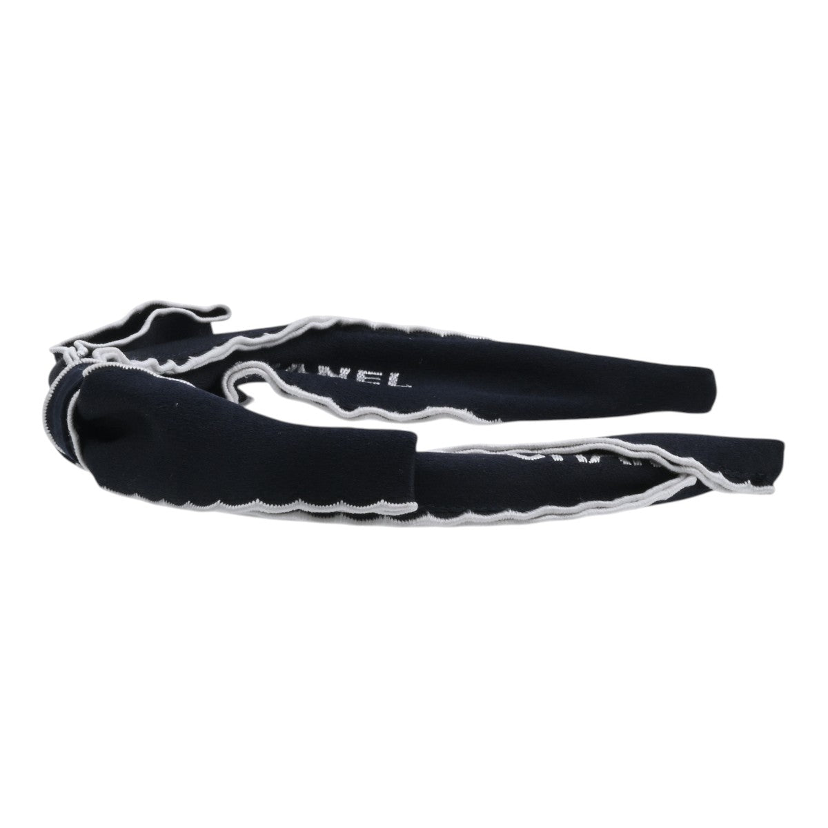 Logo Ribbon Headband Black