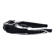 Logo Ribbon Headband Black