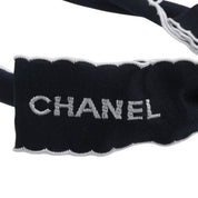 Logo Ribbon Headband Black