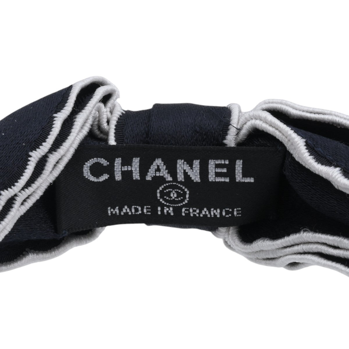 Logo Ribbon Headband Black