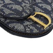 トロッターパターンサドルコインケース ネイビー