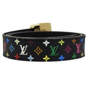 Monogram Multicolore 饰带腰带 黑色