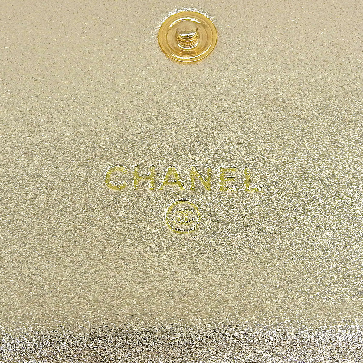 Circa 2005 Denim CC Mark Stitch Long Wallet Indigo