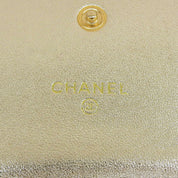 Circa 2005 Denim CC Mark Stitch Long Wallet Indigo