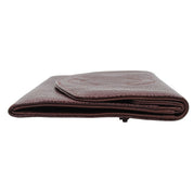 Circa 1997 Caviar Skin CC Mark Stitch Long Wallet Brown