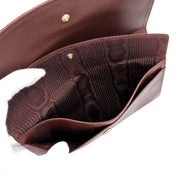 Circa 1997 Caviar Skin CC Mark Stitch Long Wallet Brown