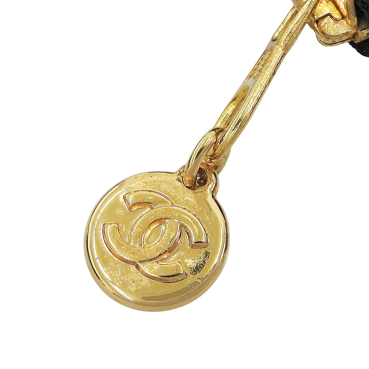 Circa 1995 Caviar Skin CC Mark Stitch Long Wallet Black