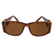Brown Marble Side CC Logo Sunglasses Brown