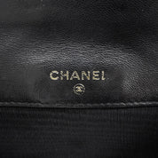 Circa 1995 Bicolor Stitch CC Mark Plate Compact Wallet Black