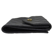 Circa 1995 Bicolor Stitch CC Mark Plate Compact Wallet Black