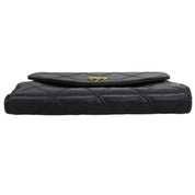 Circa 1995 Bicolor Stitch CC Mark Plate Compact Wallet Black