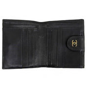 Circa 1995 Bicolor Stitch CC Mark Plate Compact Wallet Black